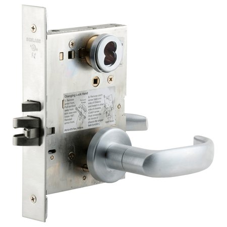 SCHLAGE Grade 1 Fail Secure Electric Mortise Lock, Schlage FSIC Prep Less Core, 17 Lever, A Rose, Request to L9092EUJ 17A 626 RX